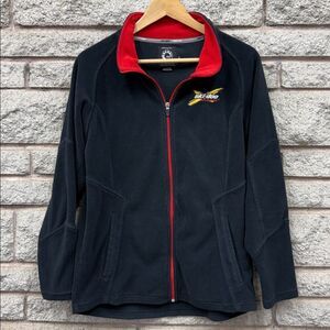 Kids Ski-Doo Black Fleece Jacket with Red Accents sz 14/16